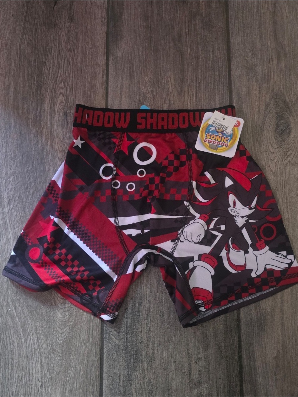 Shadow the Hedgehog Red & Black Boys' Compression Shorts